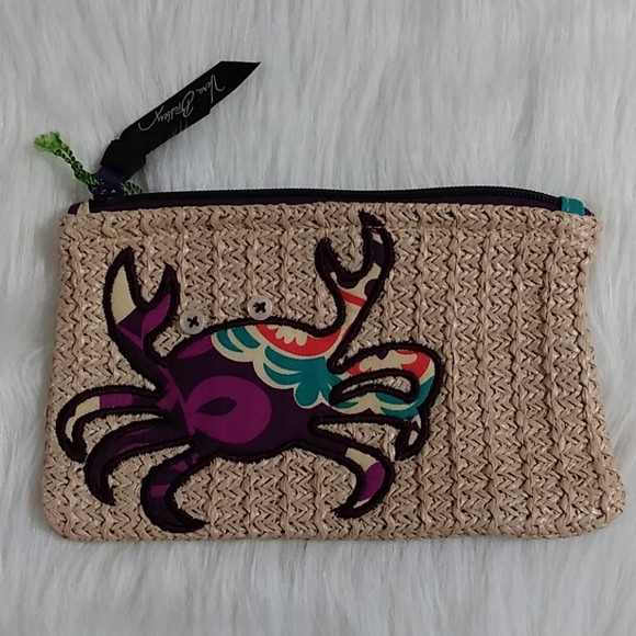 Vera Bradley Handbags - Vera Bradley Seashore Zip Pouch in Plum Crazy